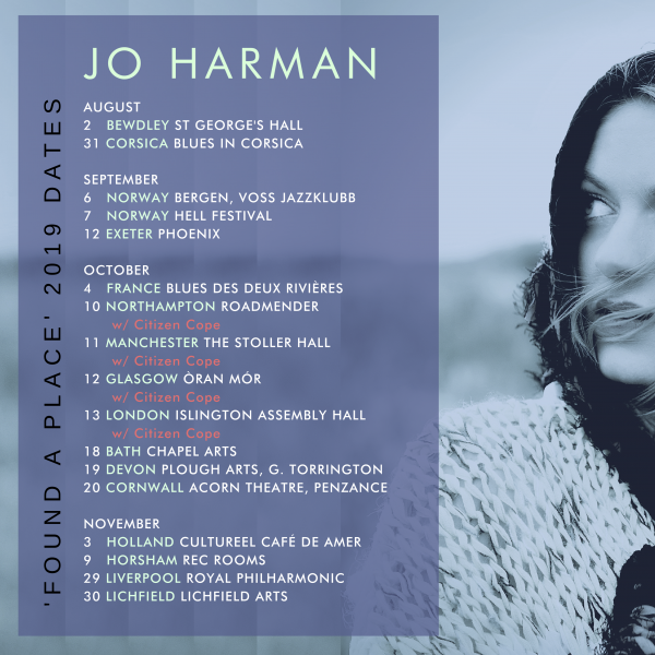 Jo Harman Autumn Tour Dates